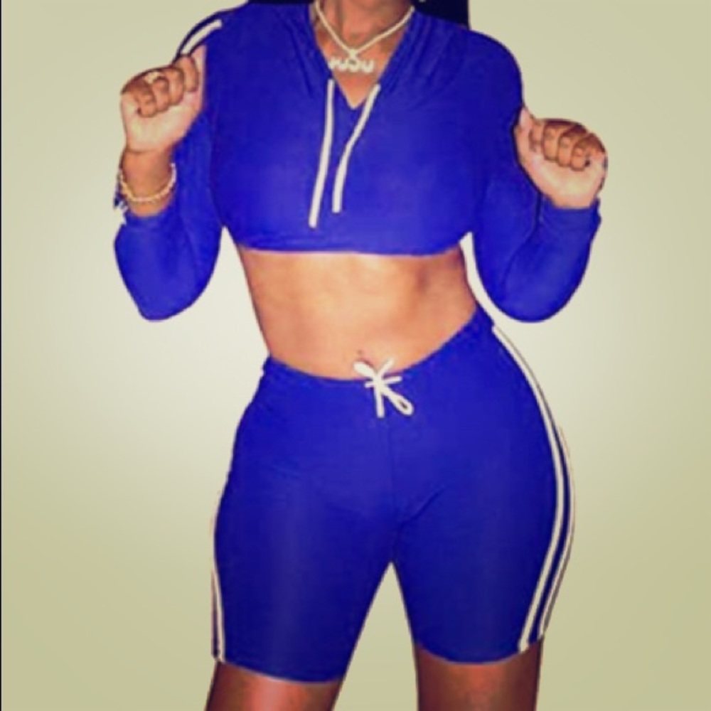 Blue two piece